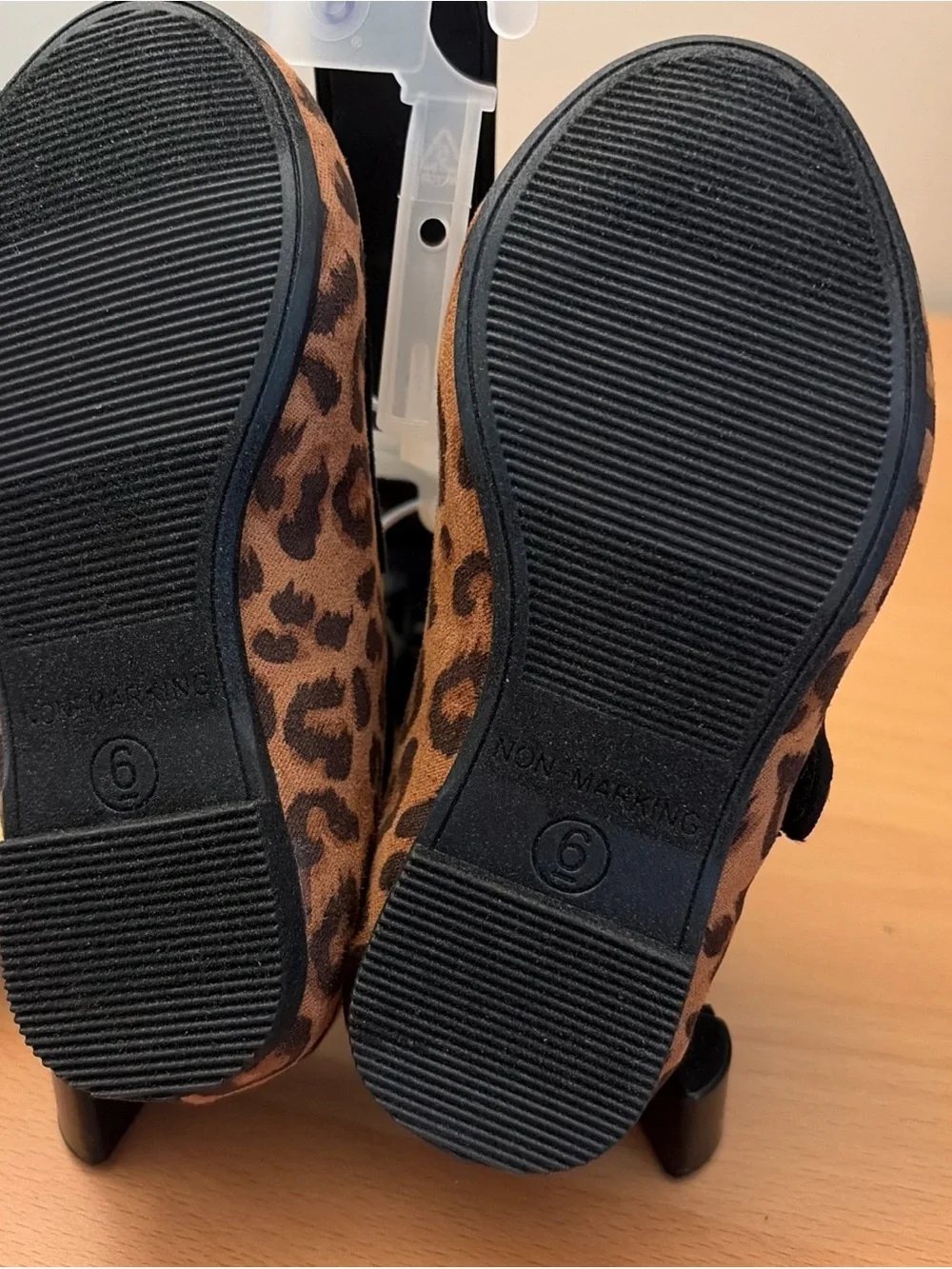 Cat & Jack Leopard Print Mary Janes - Brown & Black